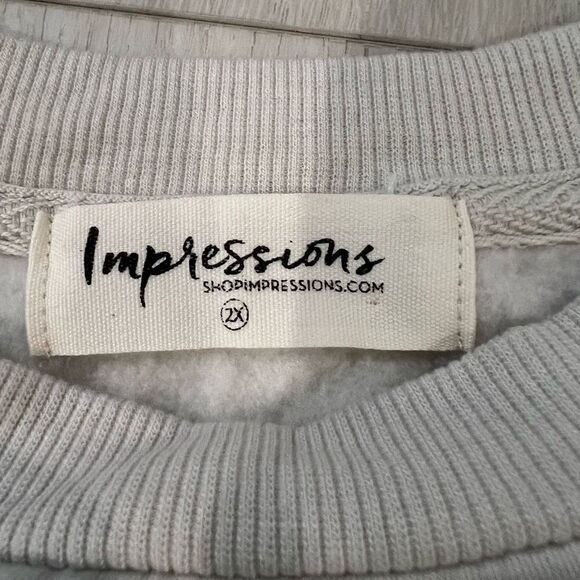 Impressions women’s crop sweater size 2X - Picture 5 of 7